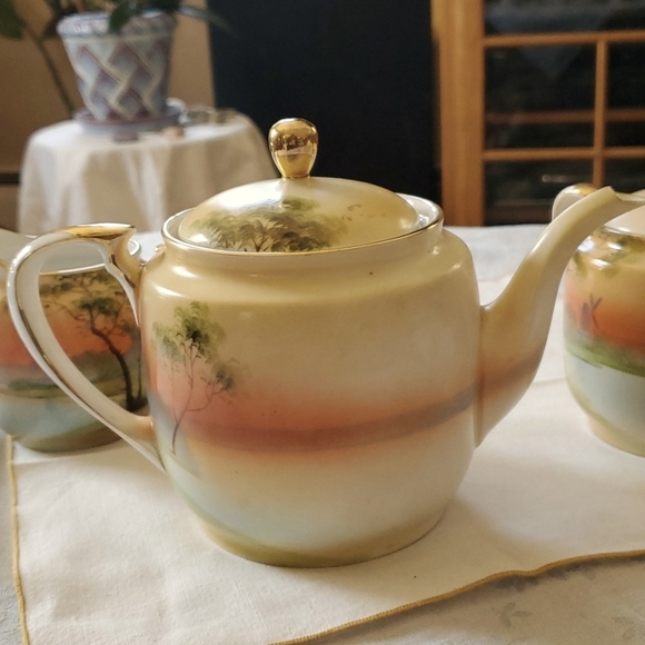 Vintage 5 pc Tea Set Noritake Japan - Picture 5 of 7